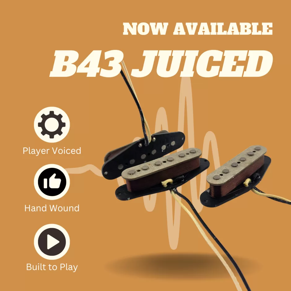 BTone B43 Juiced Strat Pickups | Handwound High-Output Set